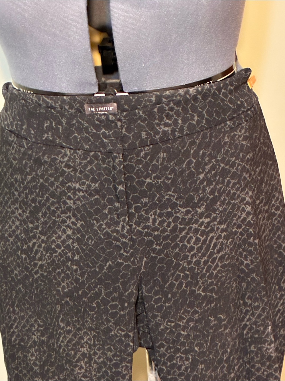The Limited Black & Gray Patterned Top